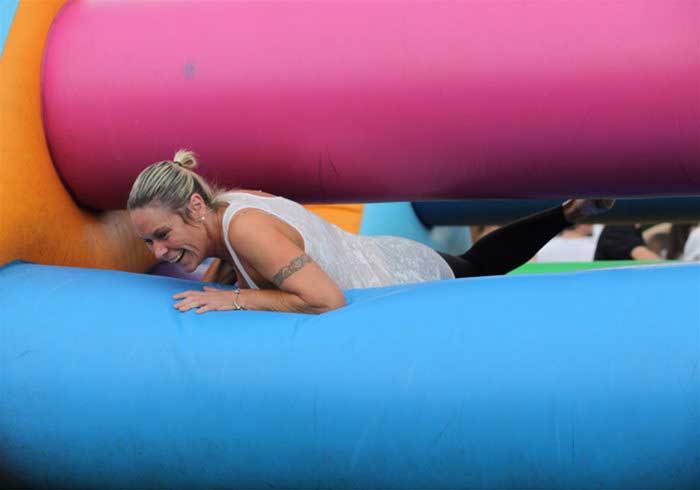 Inflatable games for team building