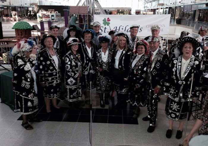A group of pearly kings and queens