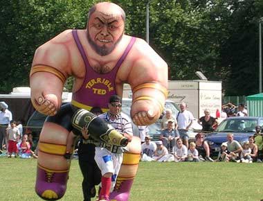 Inflatable battling cumberland giants