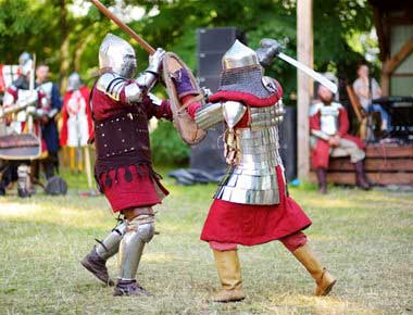 Medieval Battle at an event