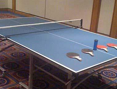 Table Tennis Table set to play