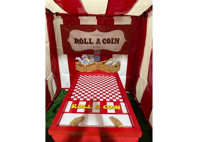 Roll A Coin Fairground Game