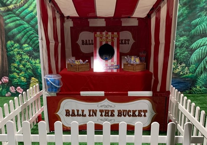 Hire Ball In Bucket Side Stall
