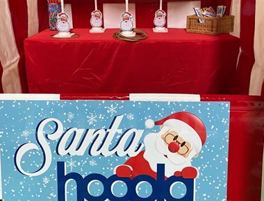 Santa Hoopla Side Stall for Hire