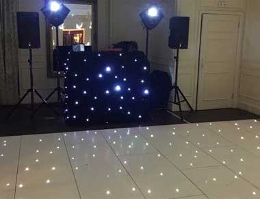 White dancefloor at a party