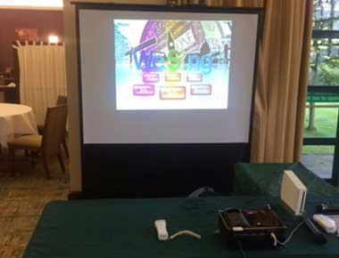 Wii games on large screens