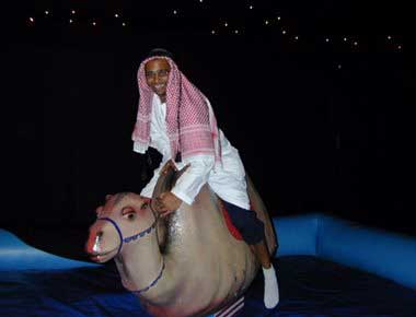 Rodeo rides at theme parties